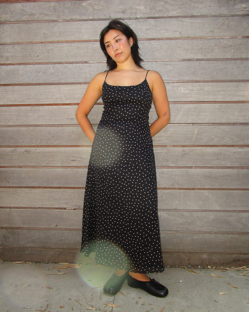 90s polka dot dress