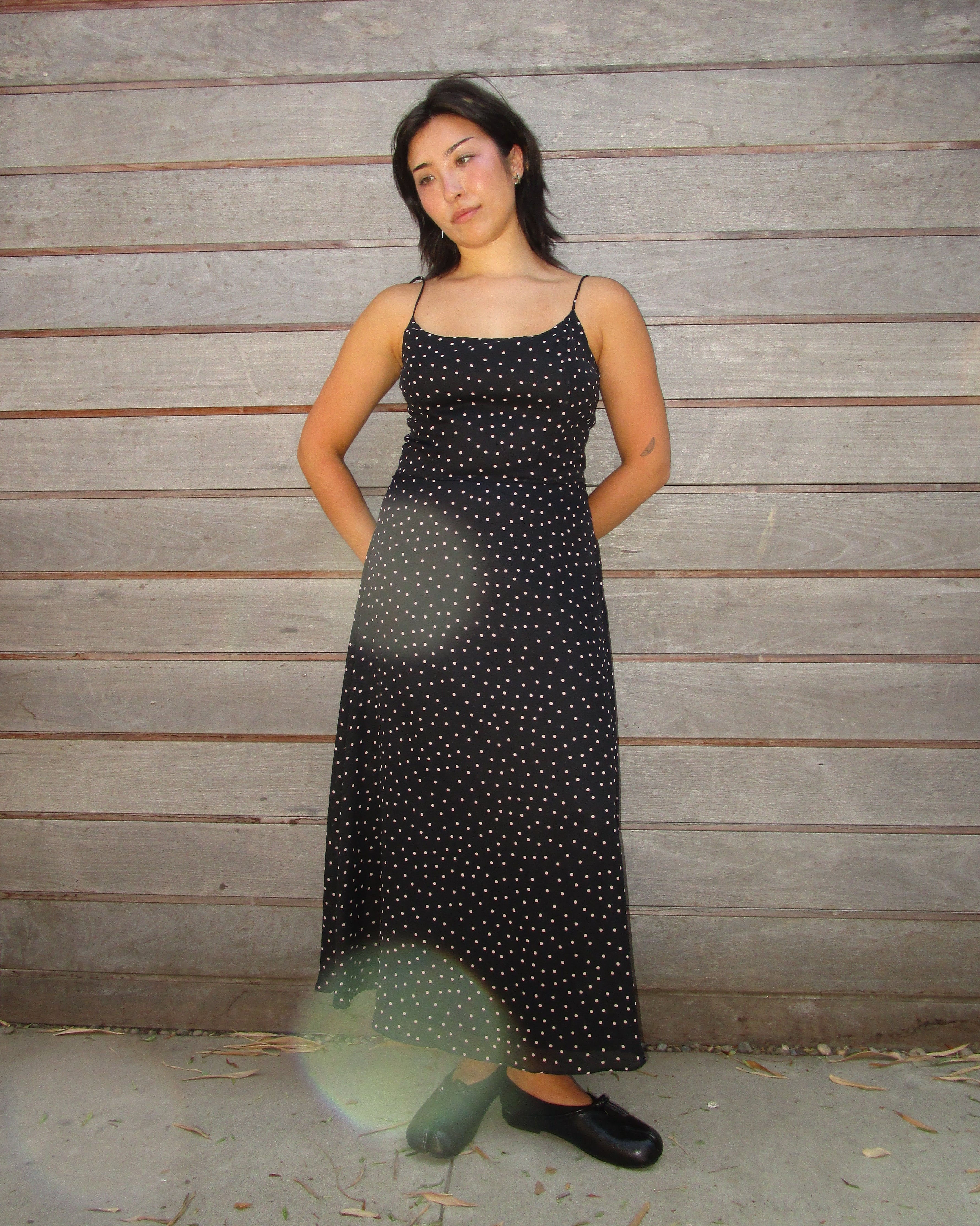 90s polka dot dress