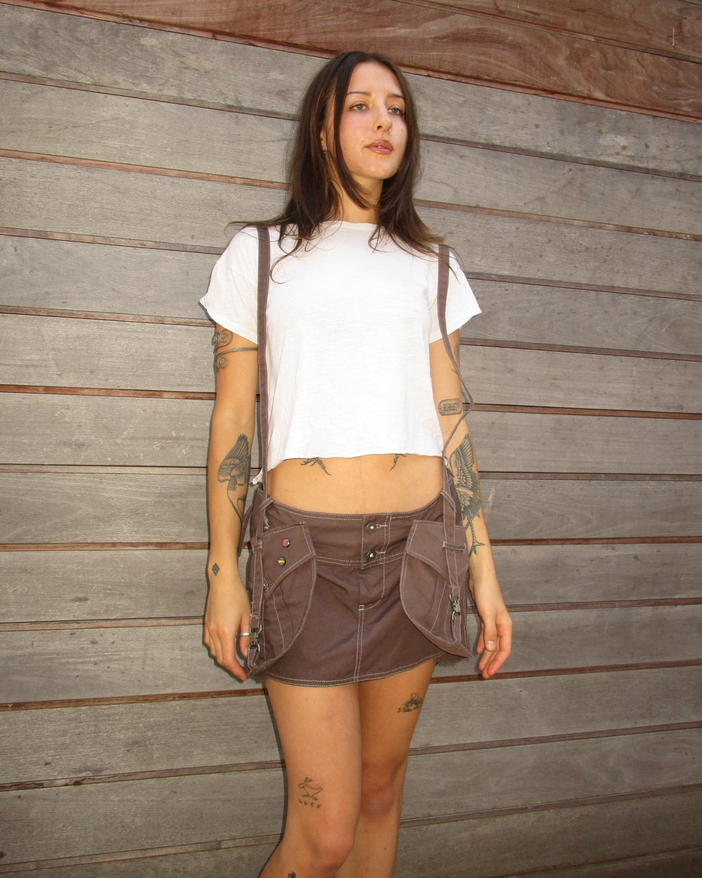 rare y2k diesel cargo skirt