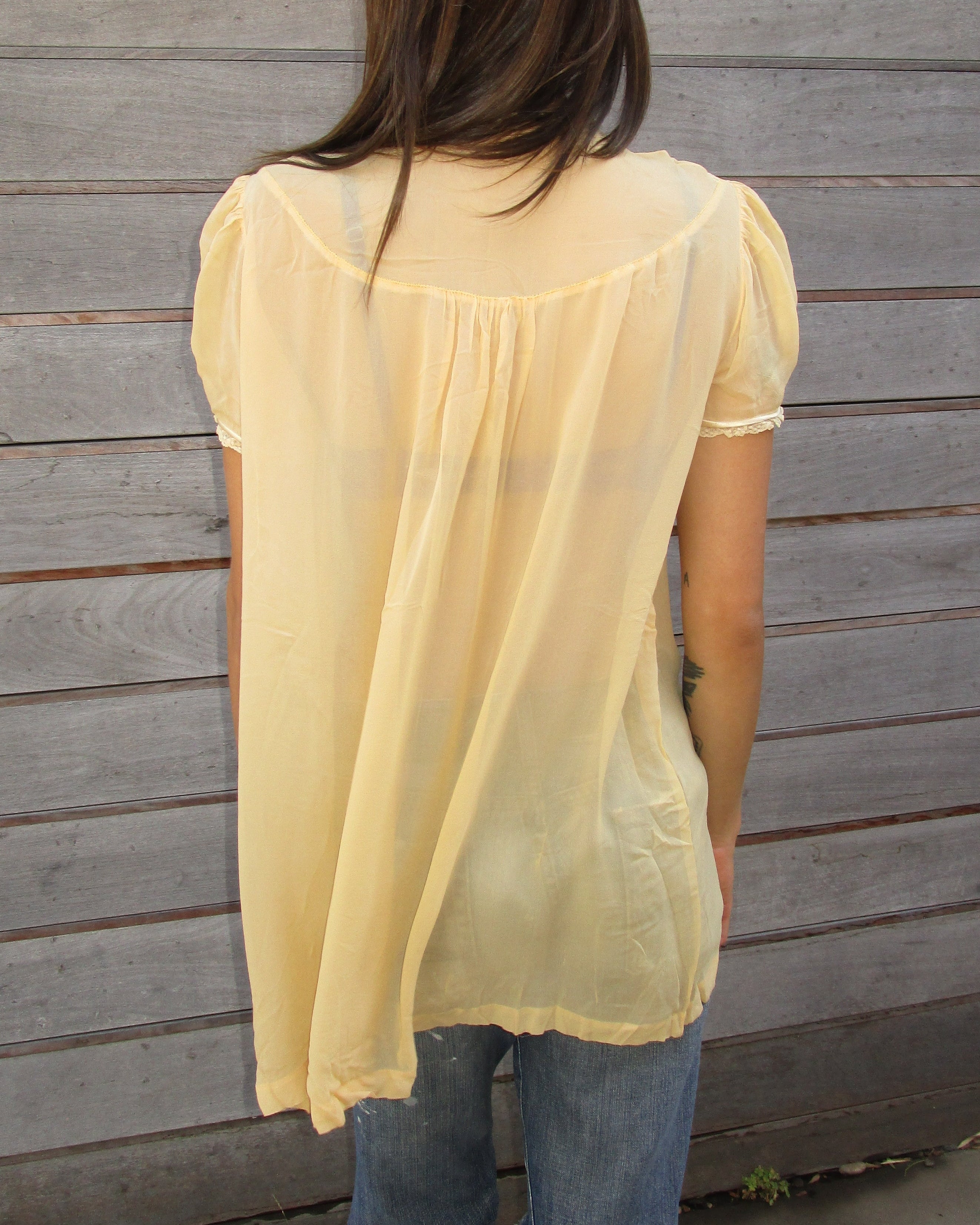 vintage babydoll blouse