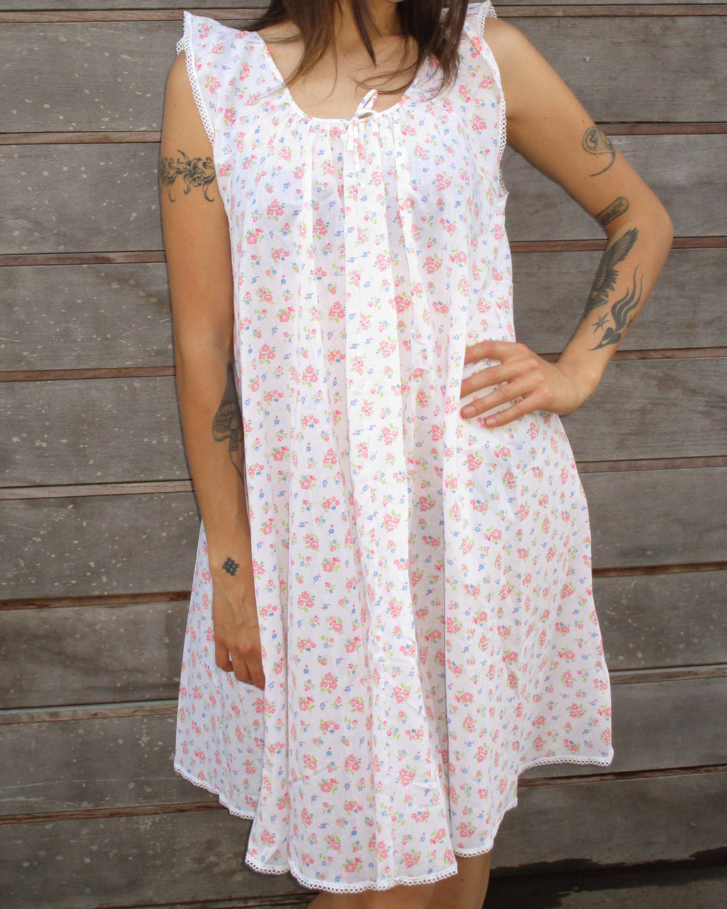 1960s floral nightgown