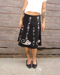 y2k beaded sequin midi skirt