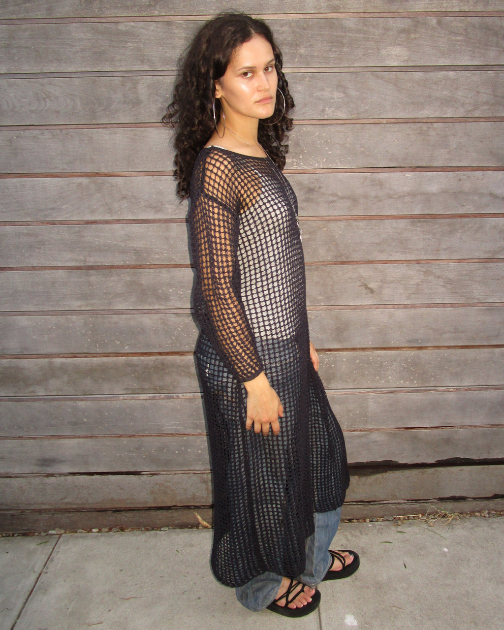 crochet net dress