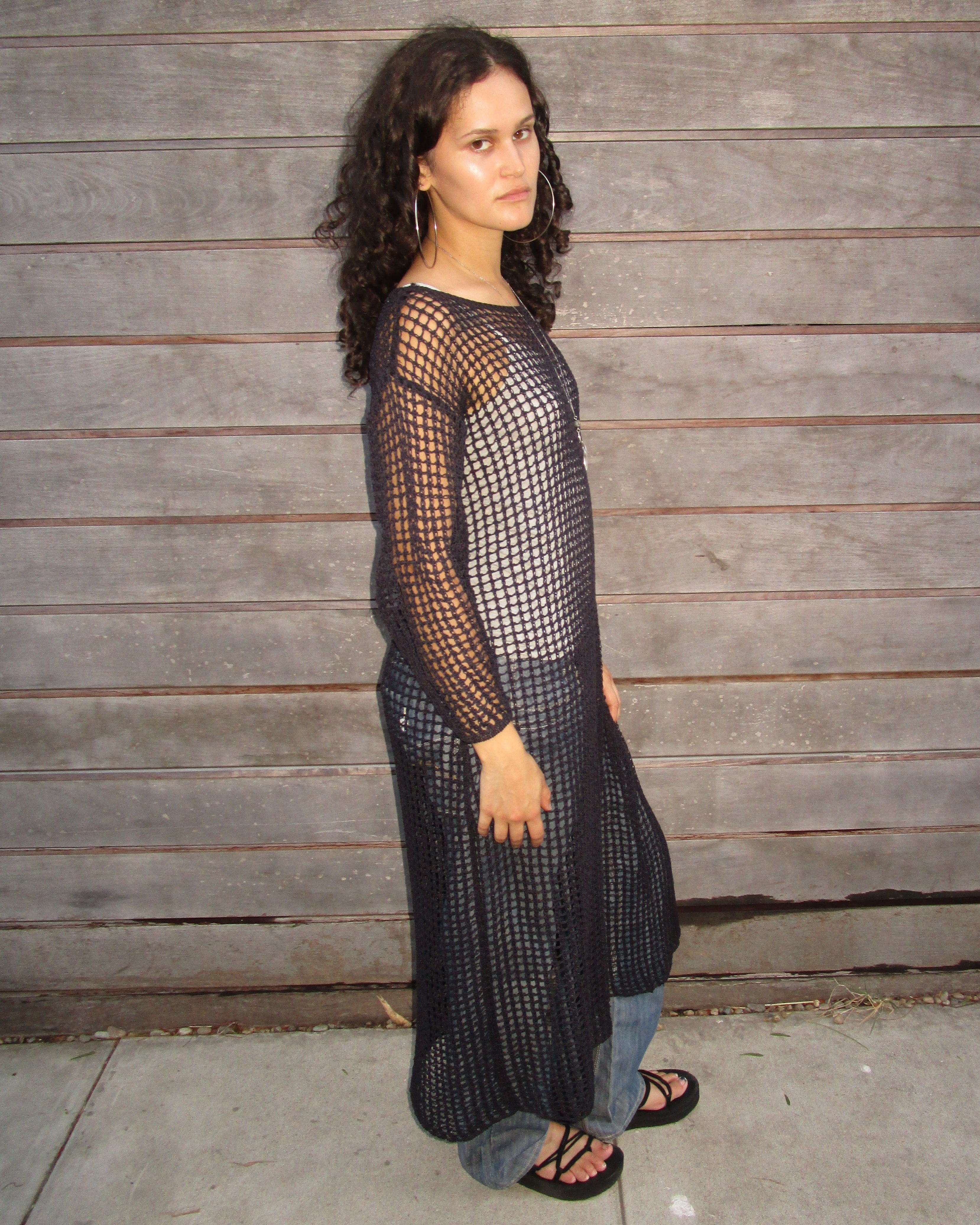 crochet net dress