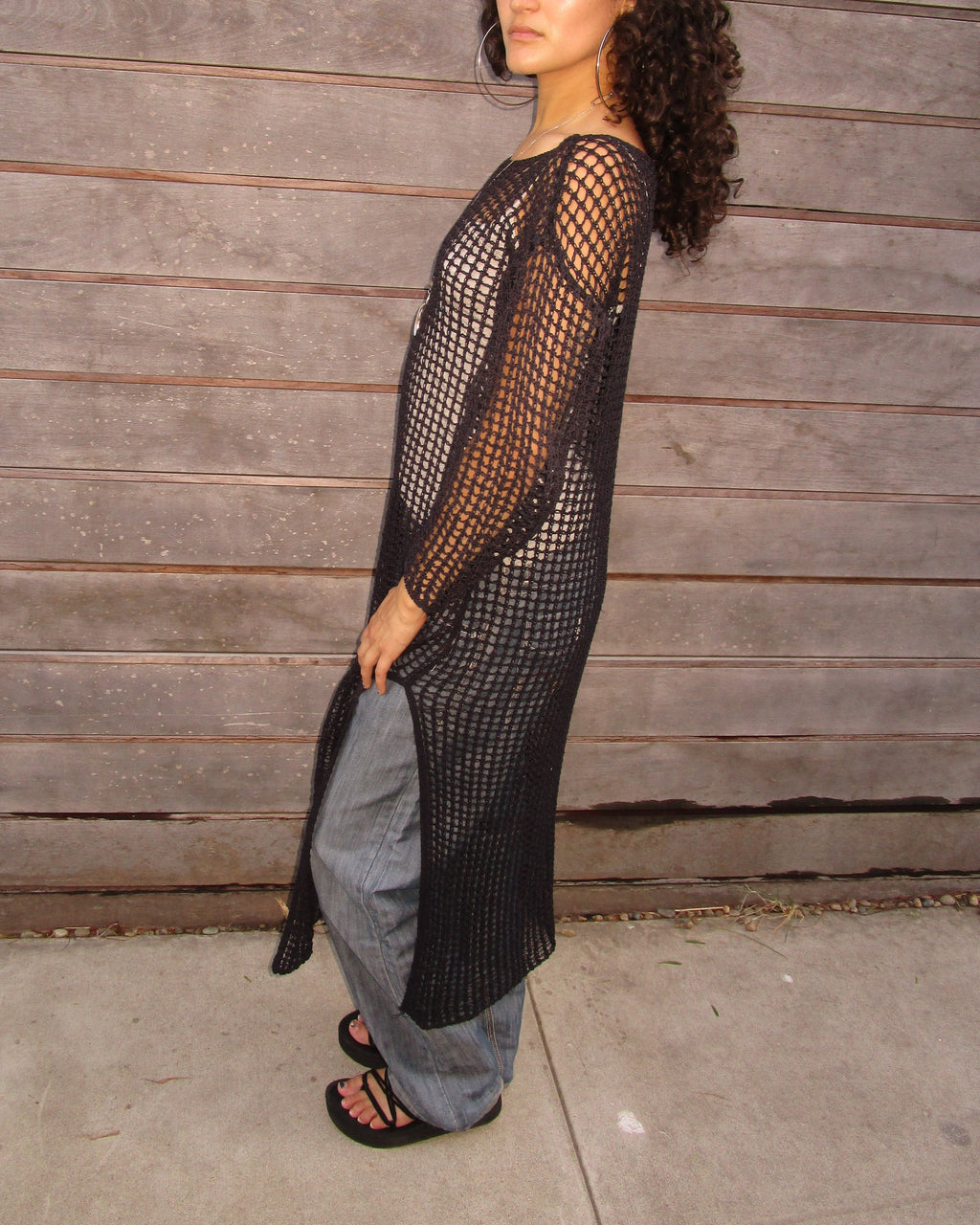 crochet net dress
