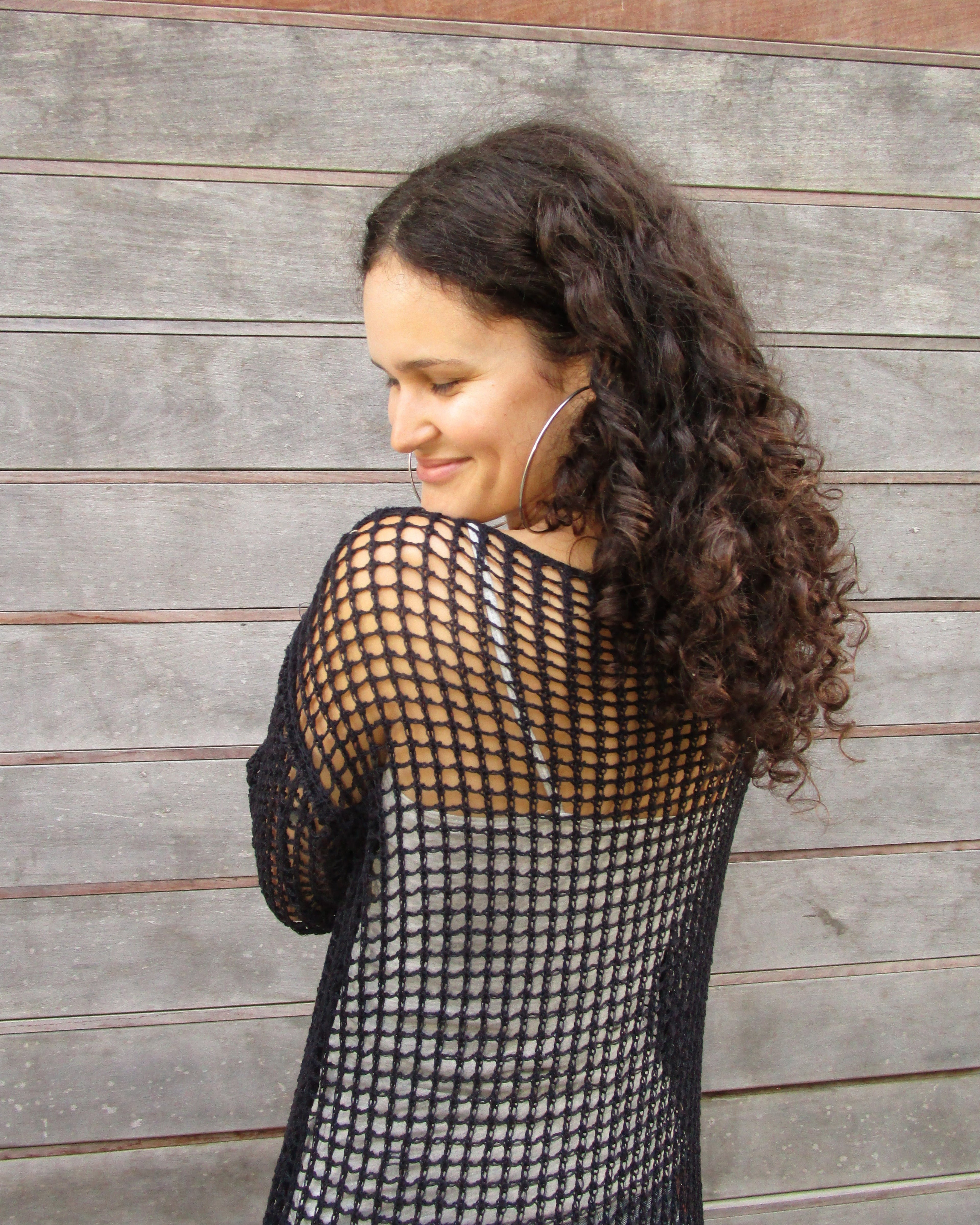 crochet net dress