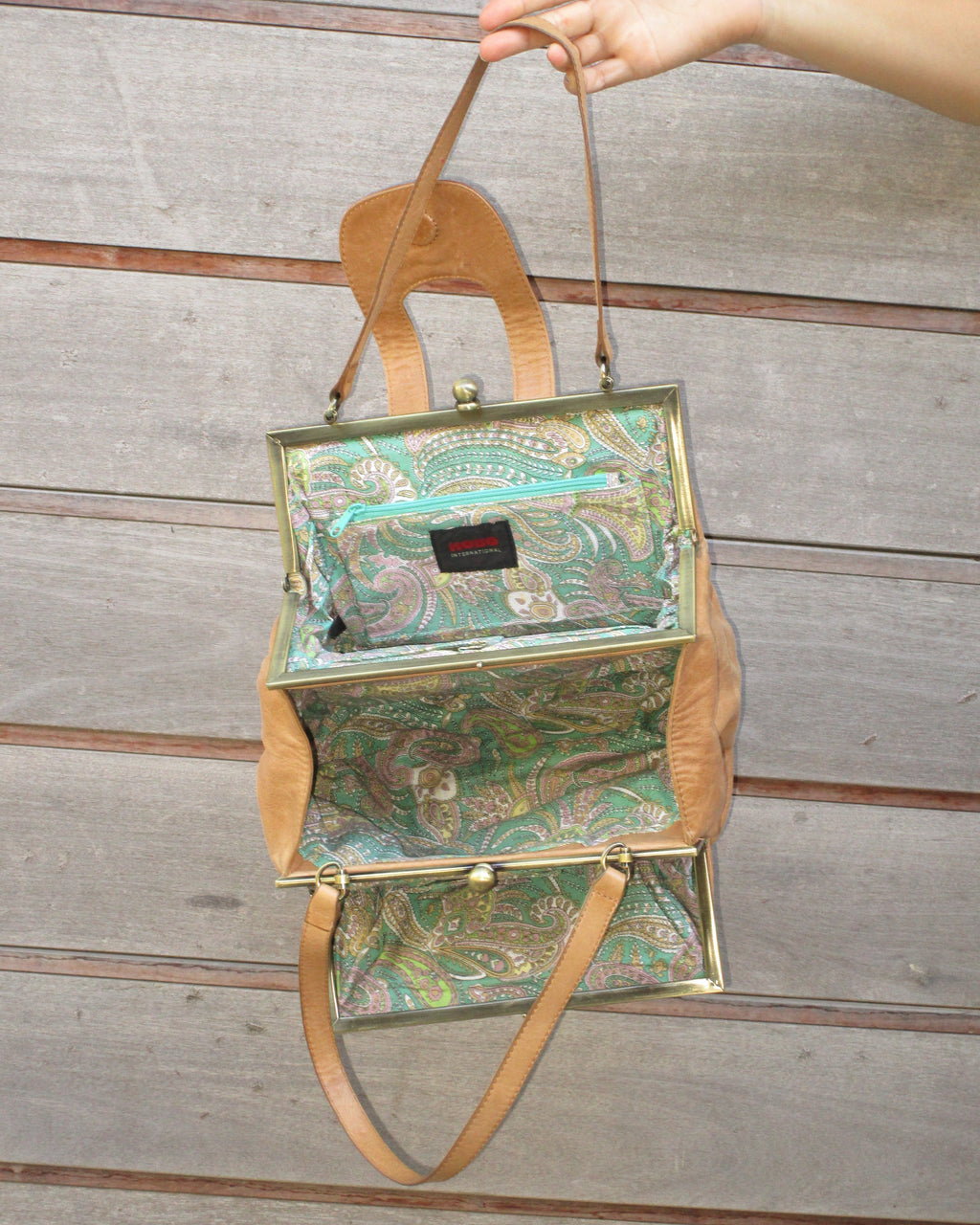 90s leather purse