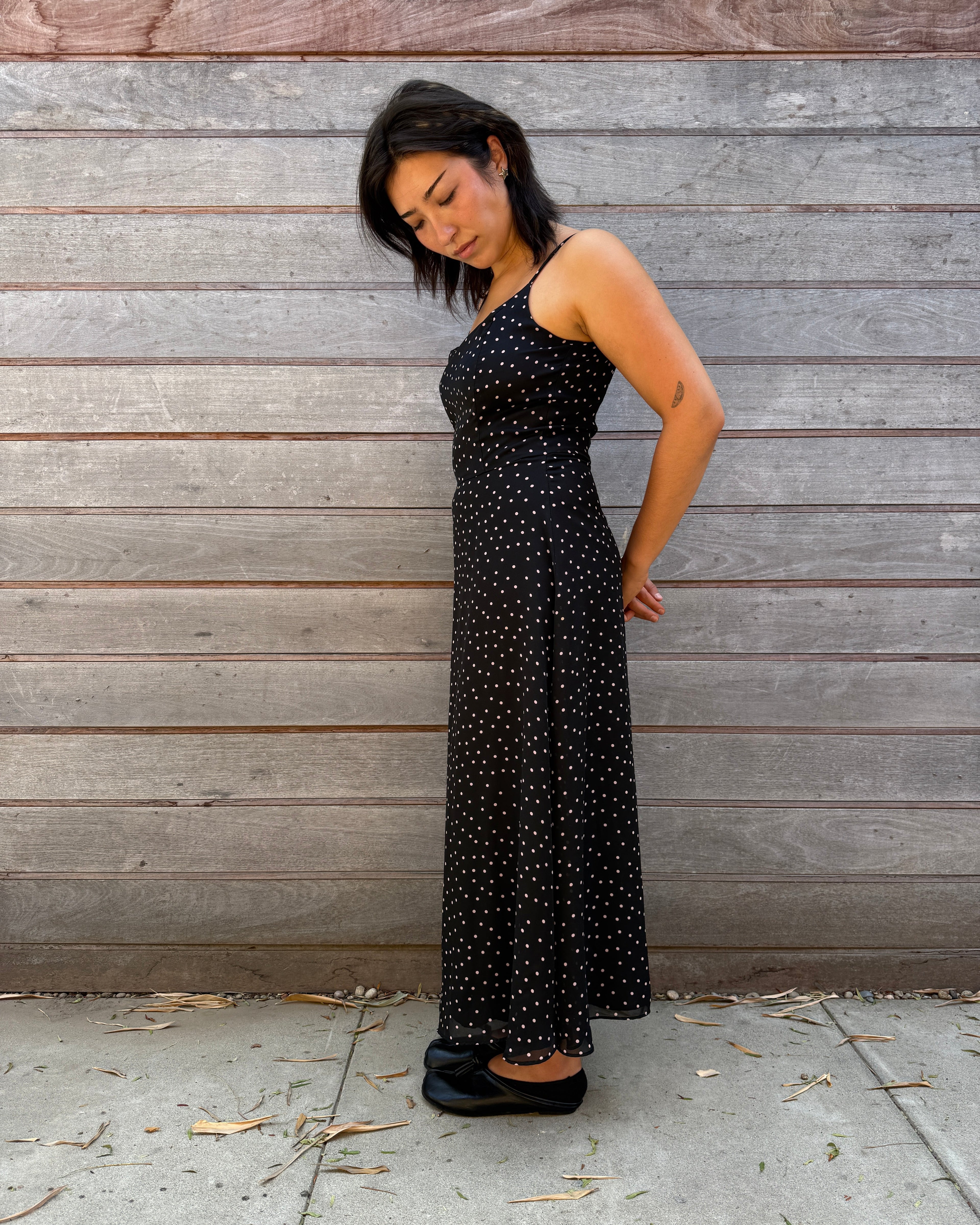 90s polka dot dress
