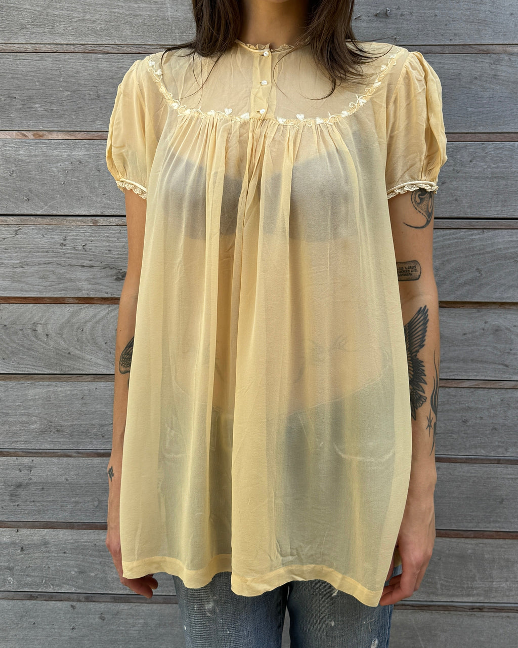 vintage babydoll blouse
