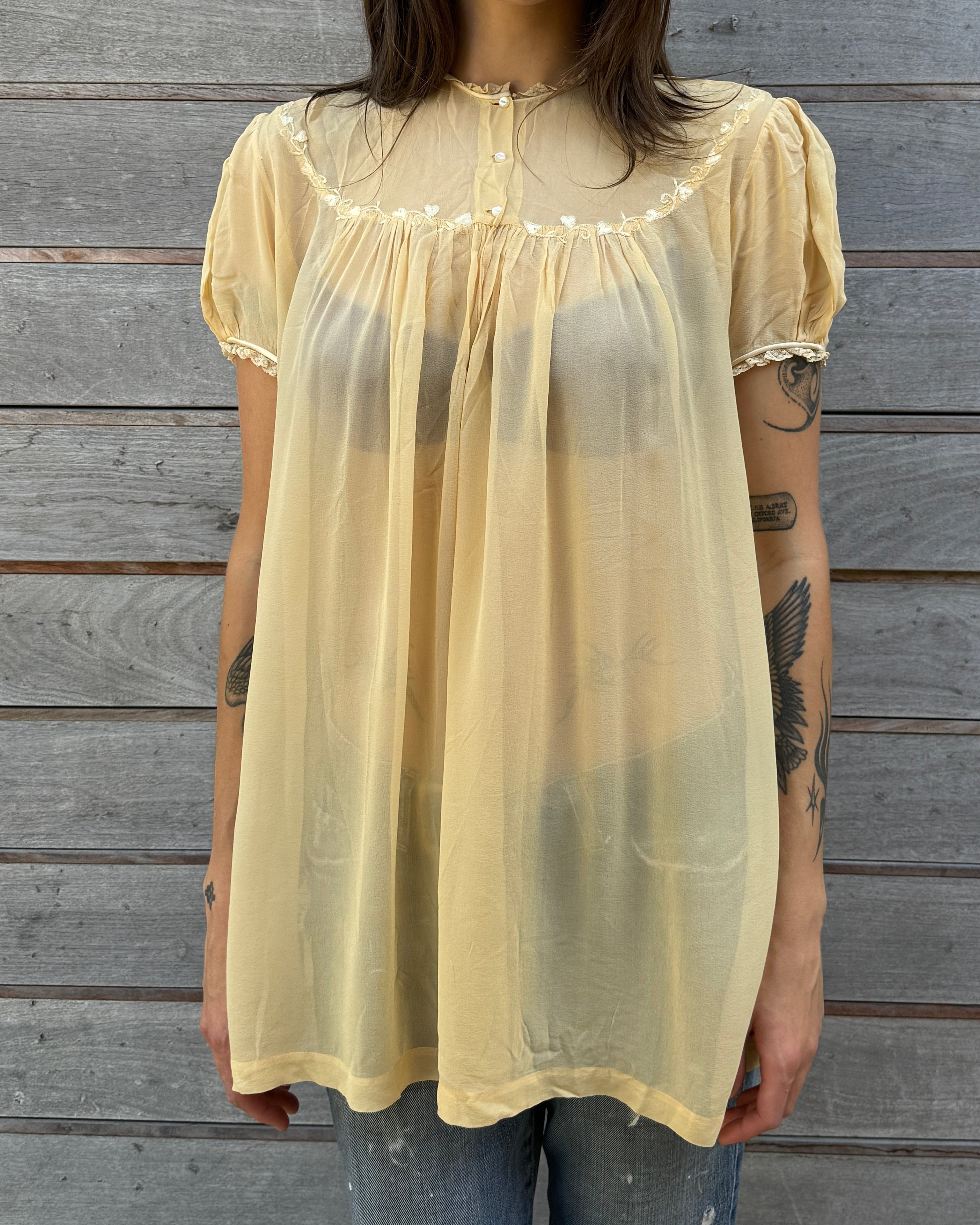 vintage babydoll blouse